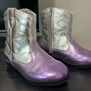 Toddler Zara metallic booties